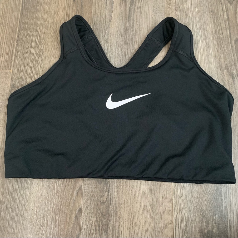 Nike Womens Plus Unlined Sports Bra Size 1X Black
